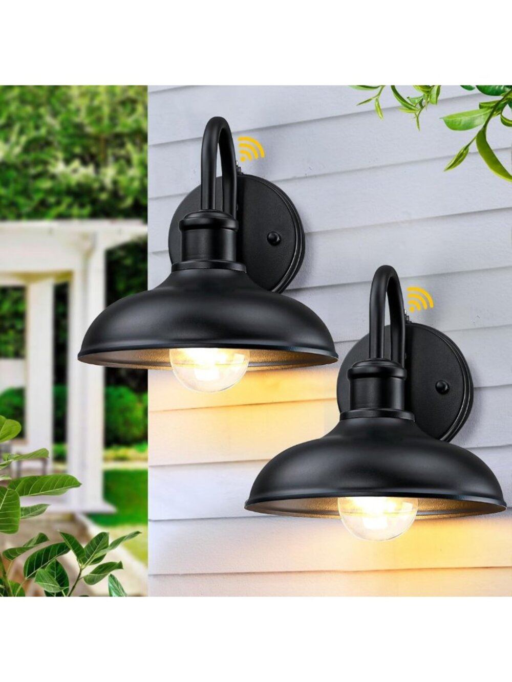 Gooseneck Outdoor Light Fixtures - Dusk to Dawn Farmhouse Barn Lighting